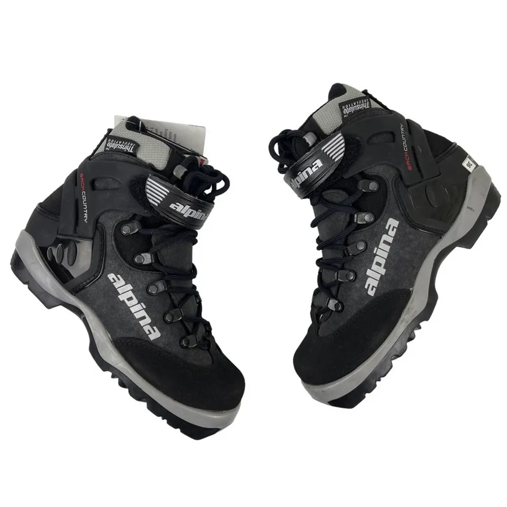 New Alpina BC 1550 Backcountry Telemark Black Gray Ski Boots Size 36 - Image 14