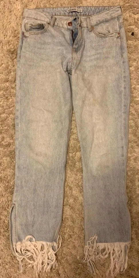 ZARA Fringe Jeans - Image 5