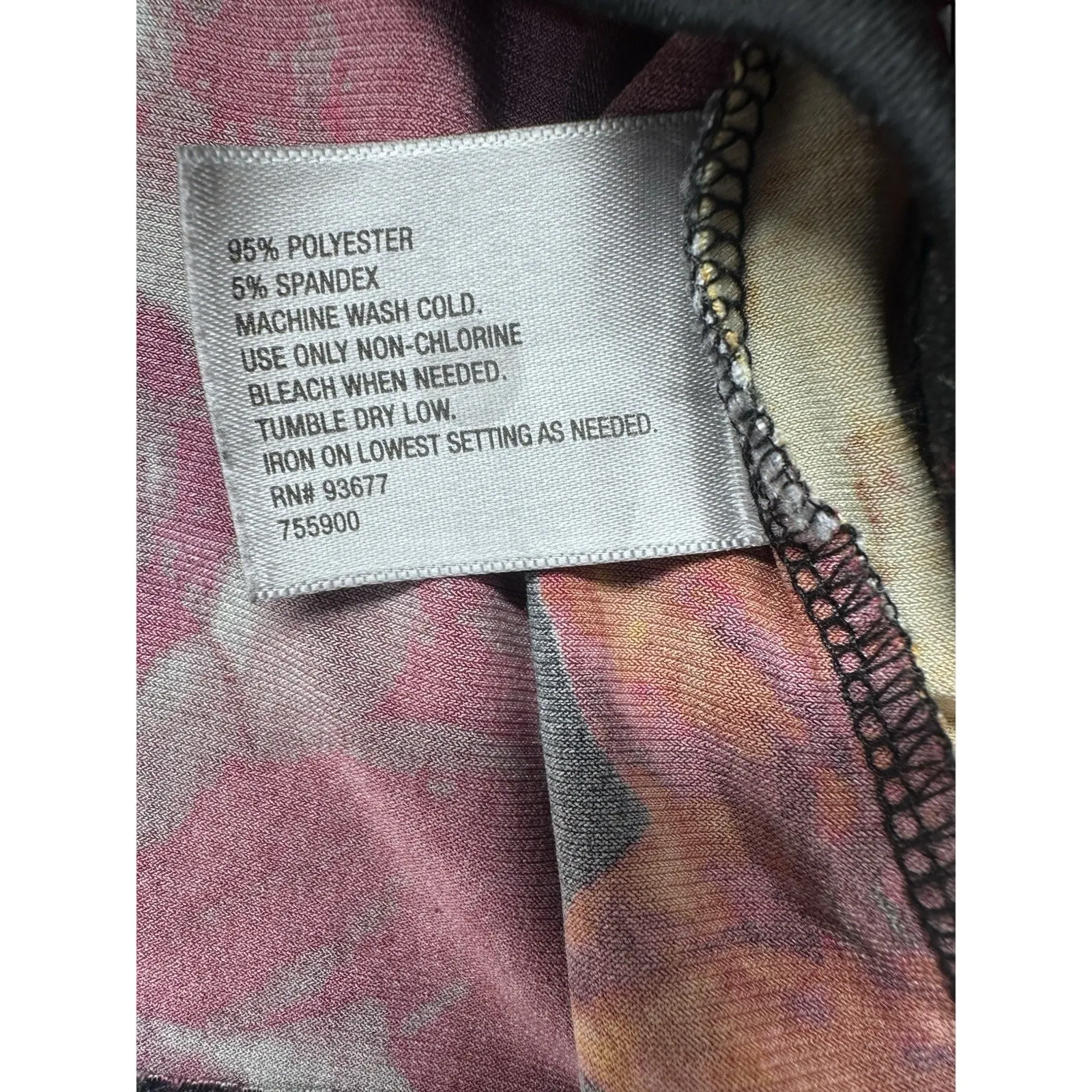 Worthington Women's Blouse Multicolor Floral Sleeveless Scoop Neck Size PXL -A37 - Image 3