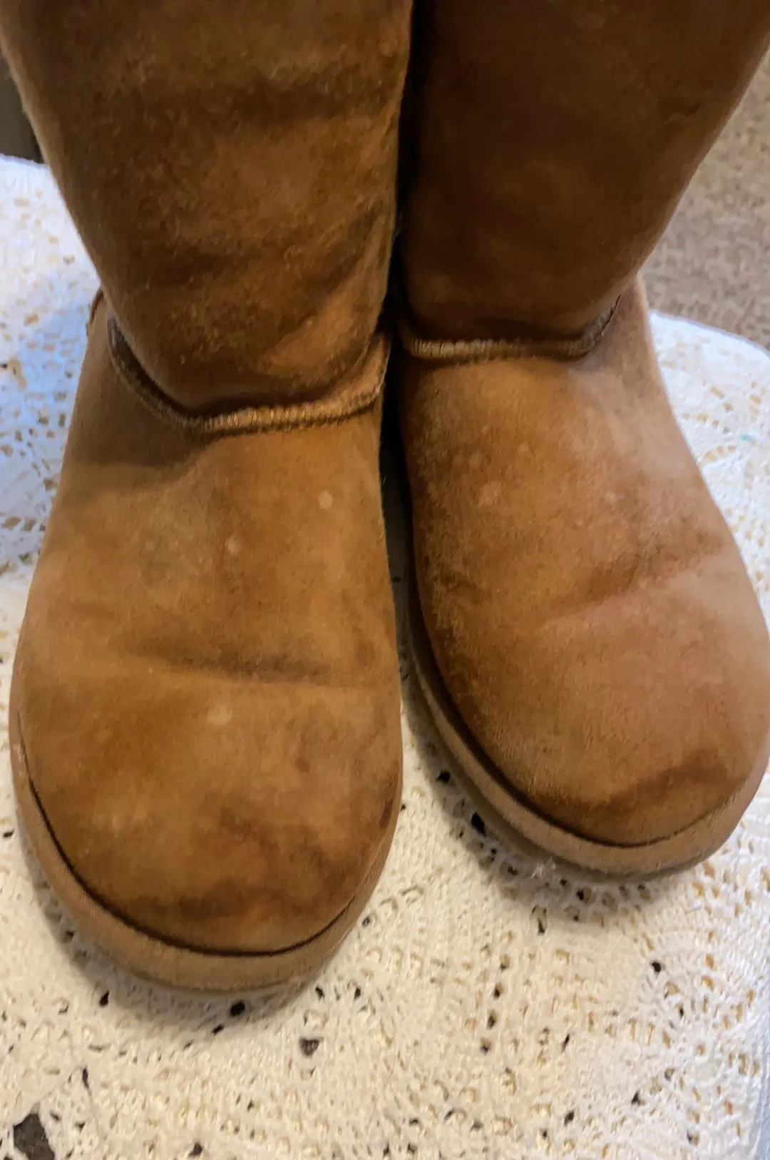 UGG short classic boots (6) chestnut tan light brown winter GUC - Image 3