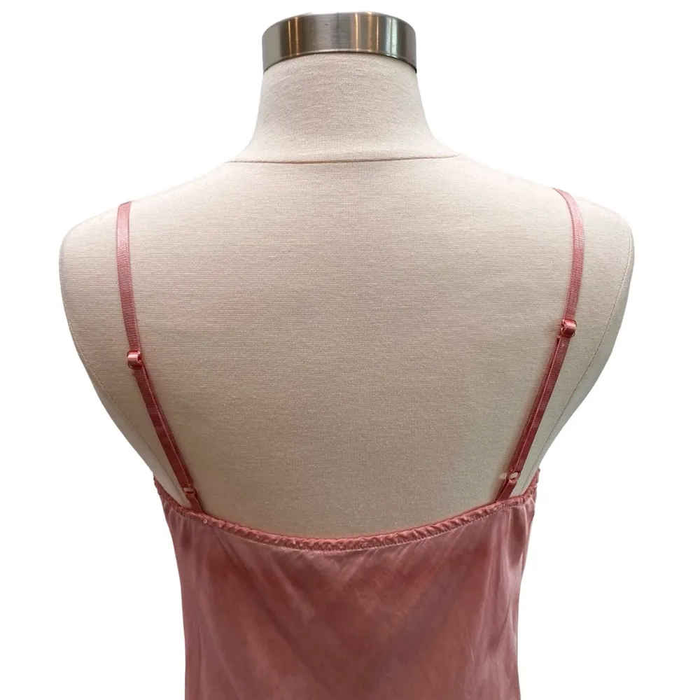 Satin Cowl Neck Spaghetti Strap Blouse With Lace Underlay - Image 10