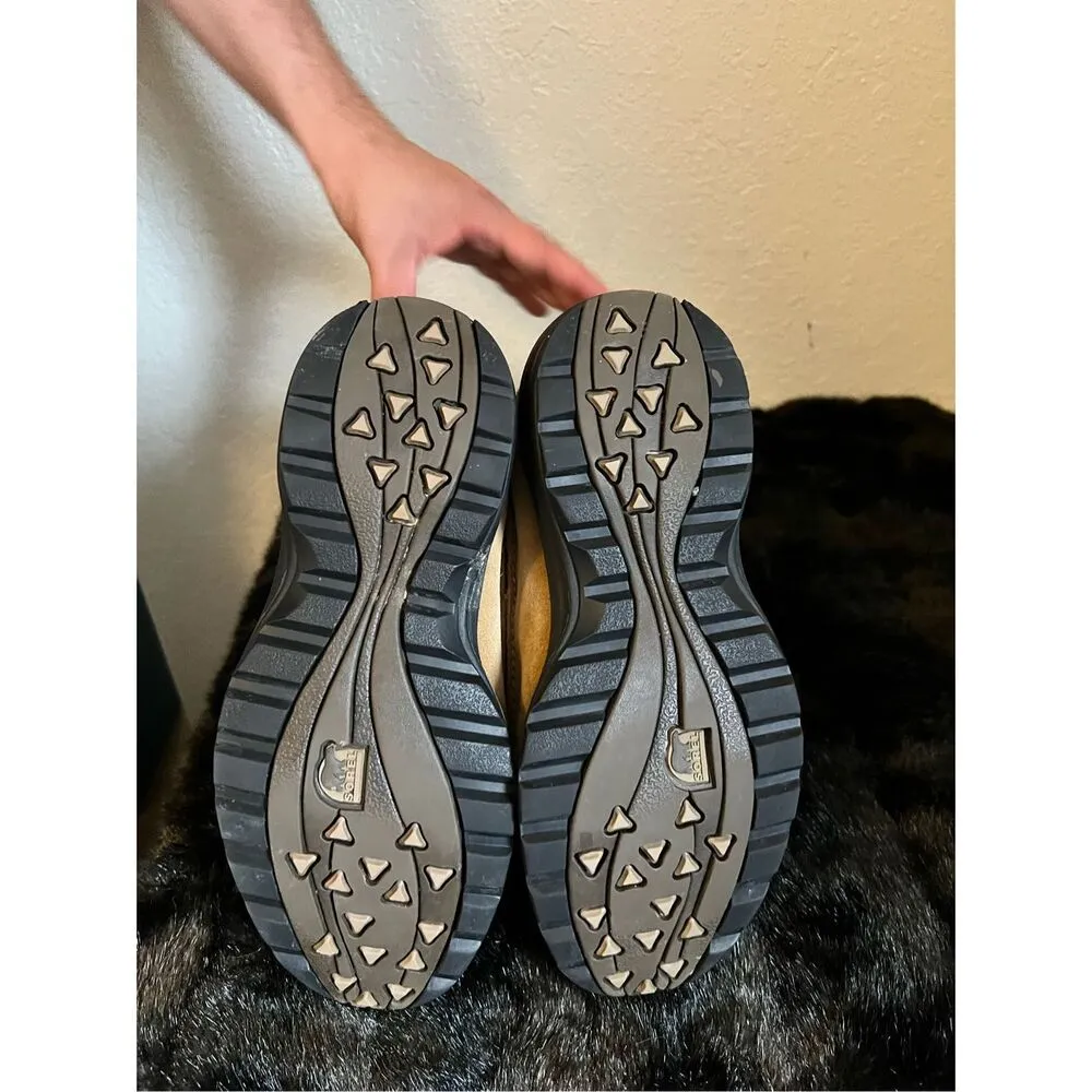 Sorel Northern Lite Tall Boots Womens 9 US Camel Brown Suede Faux Fur Thinsulate - Image 6