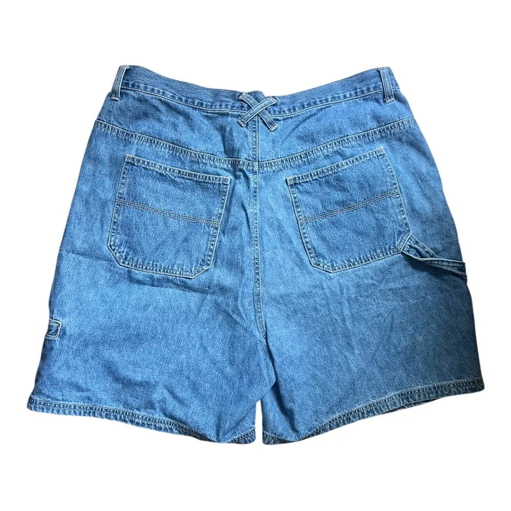 Vintage Denim Jean Carpenter Shorts Size 16W 100% Cotton High Rise - Image 3