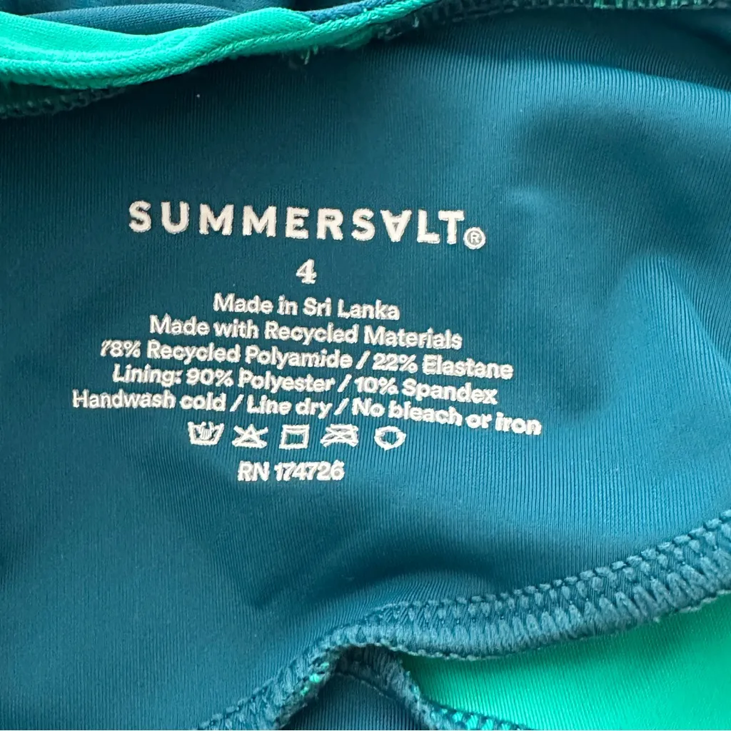 SummerSalt The Perfect Wrap One-Piece Two-Tone Wrap Swimsuit 4 - Image 4