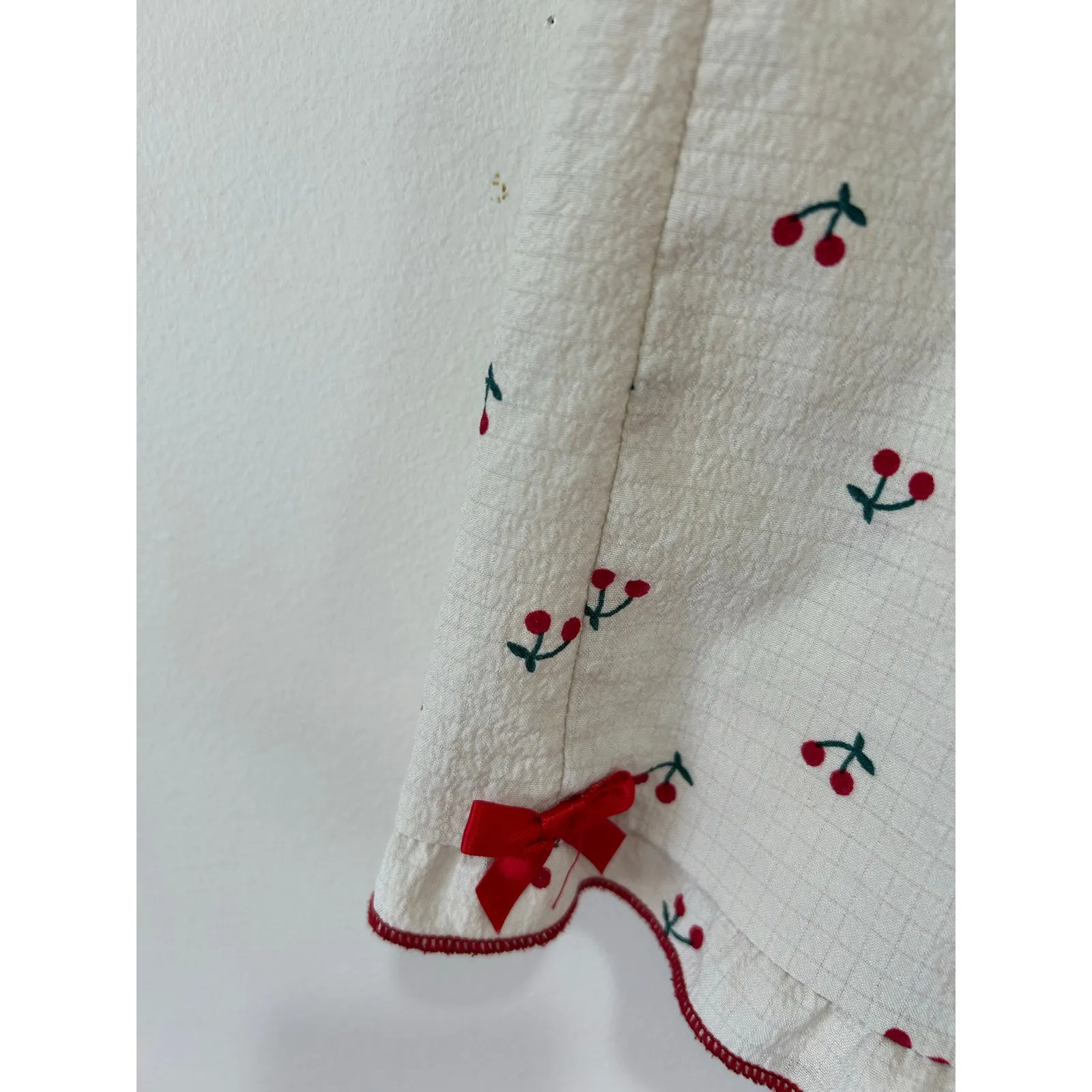 Cherry print pj shorts size 4XL White - Image 4