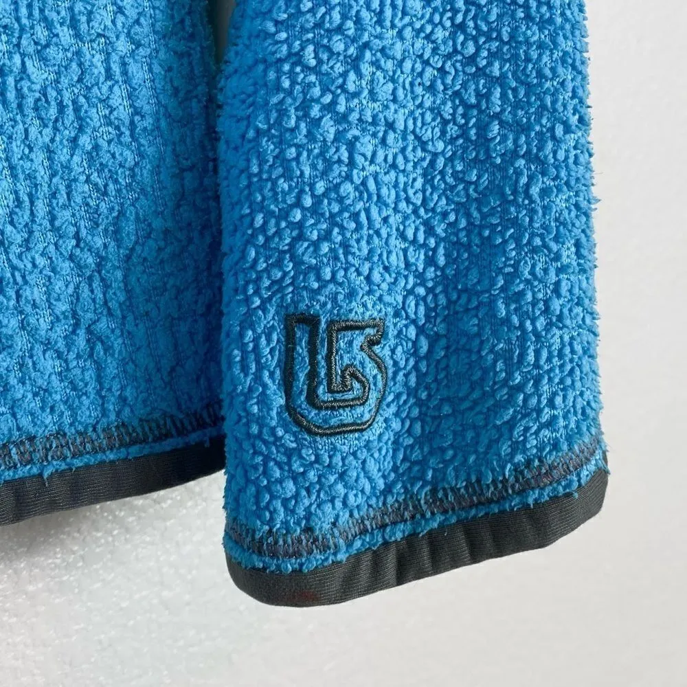 Burton AK  Blue Terry Cloth Zip Up Jacket - Image 8