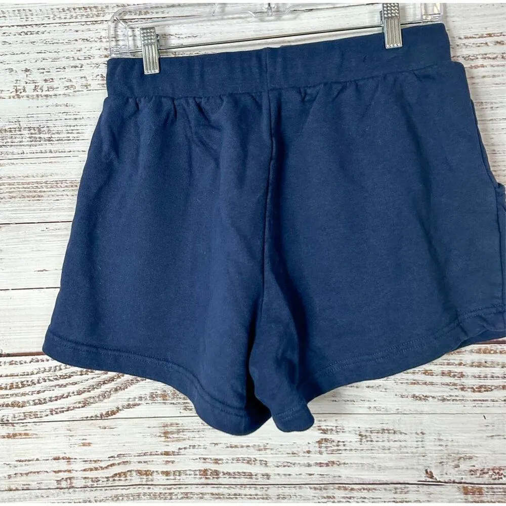 WeWoreWhat Women's Pull-On Terry Drawstring Sweat Short Navy Blue Size Medium - Image 7