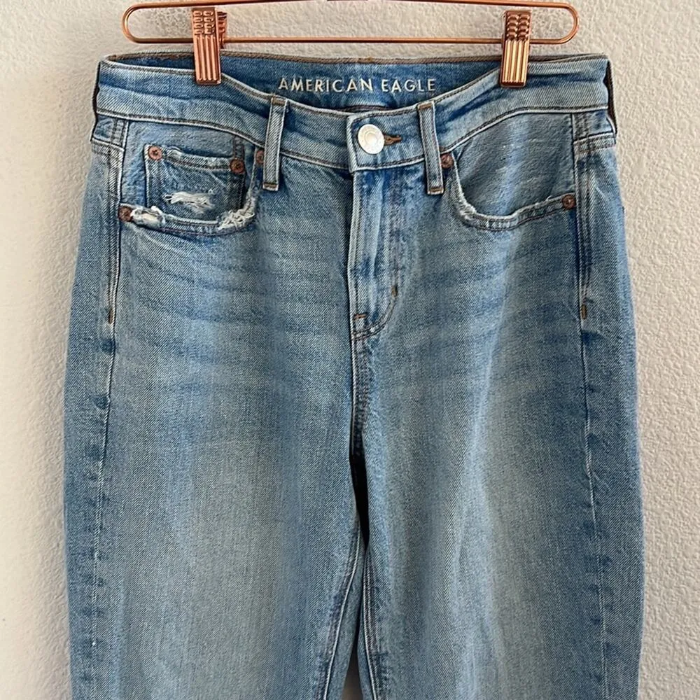 American Eagle '90's Boot Cut Distressed Denim Jeans 0 - Image 3