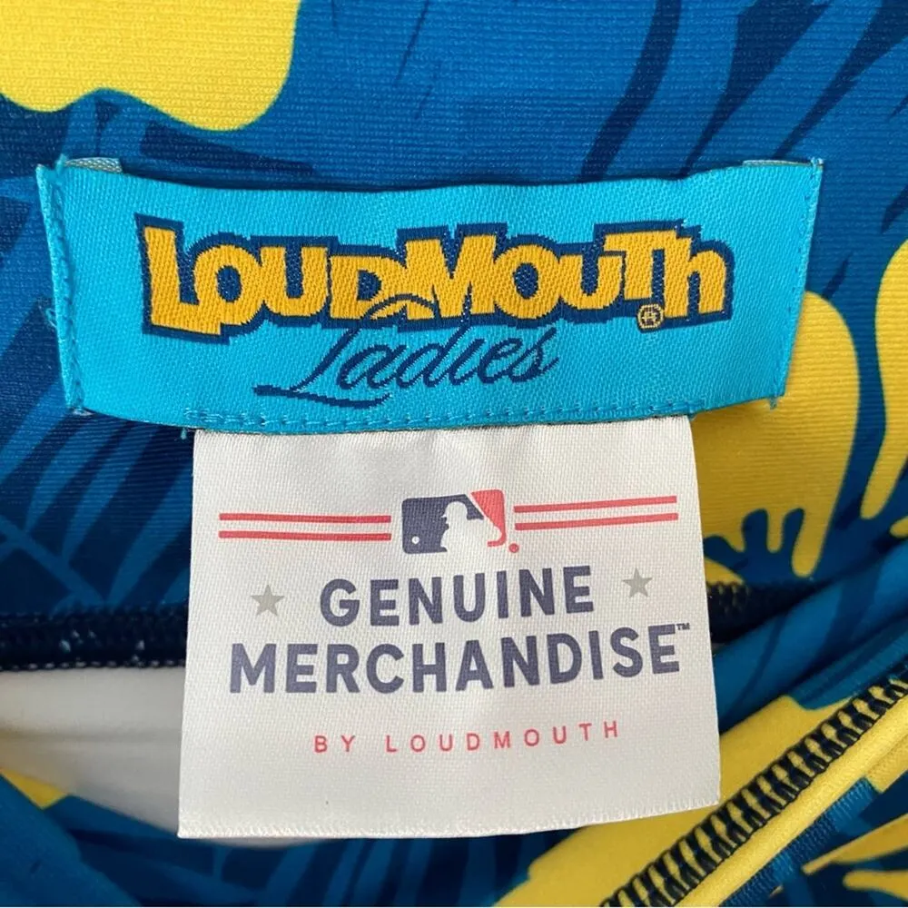 Loudmouth NWTS Tampa Bay Rays Hibiscus MLB Golf Mini Skort Skirt size large Blue - Image 7