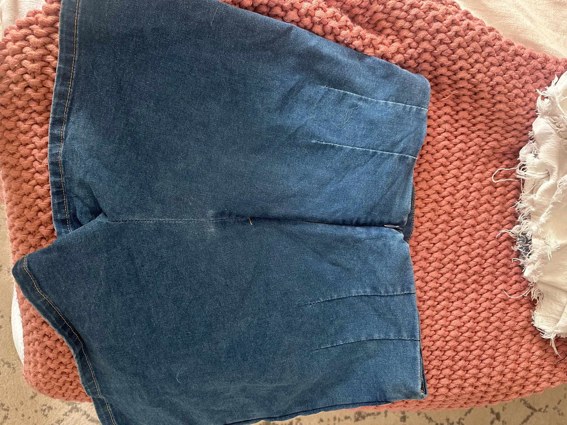 Denim skort Blue Size XL - Image 2