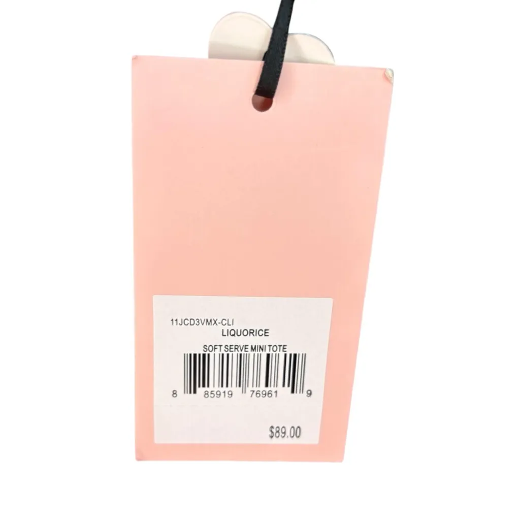 Juicy Couture Glossy Black Licorice Mini Satchel Bag Purse - Image 5