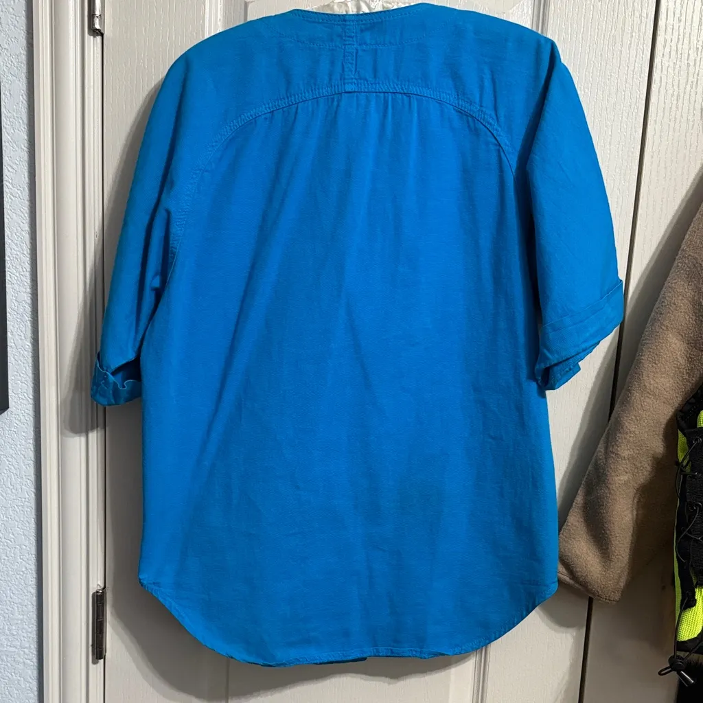 💖Vintage Monique Fashions Blue Studded Bedazzled Jeweled Button - Image 4