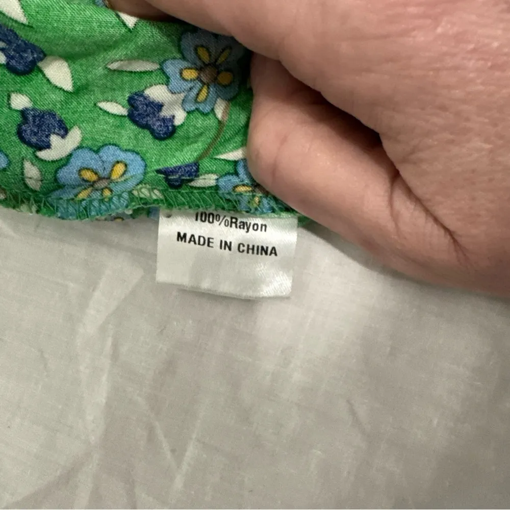 Zesica green floral one shoulder sundress women’s size 2xl - Image 4