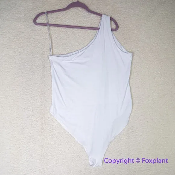New! Eloquii One Shoulder Bodysuit in white, women plus size‎ 14/16 - Image 3