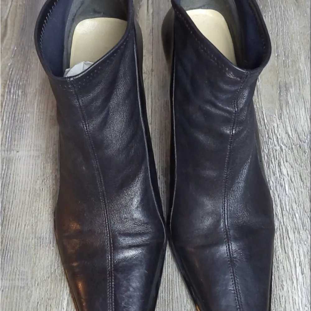 Black Leather Ankle Boots - Image 9