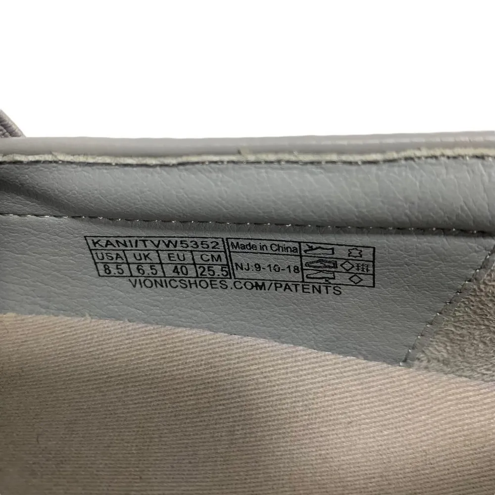 Vionic KANI Gray Laser Cut Suede Slip-On Shoes Sneakers Size 8.5 - Image 7