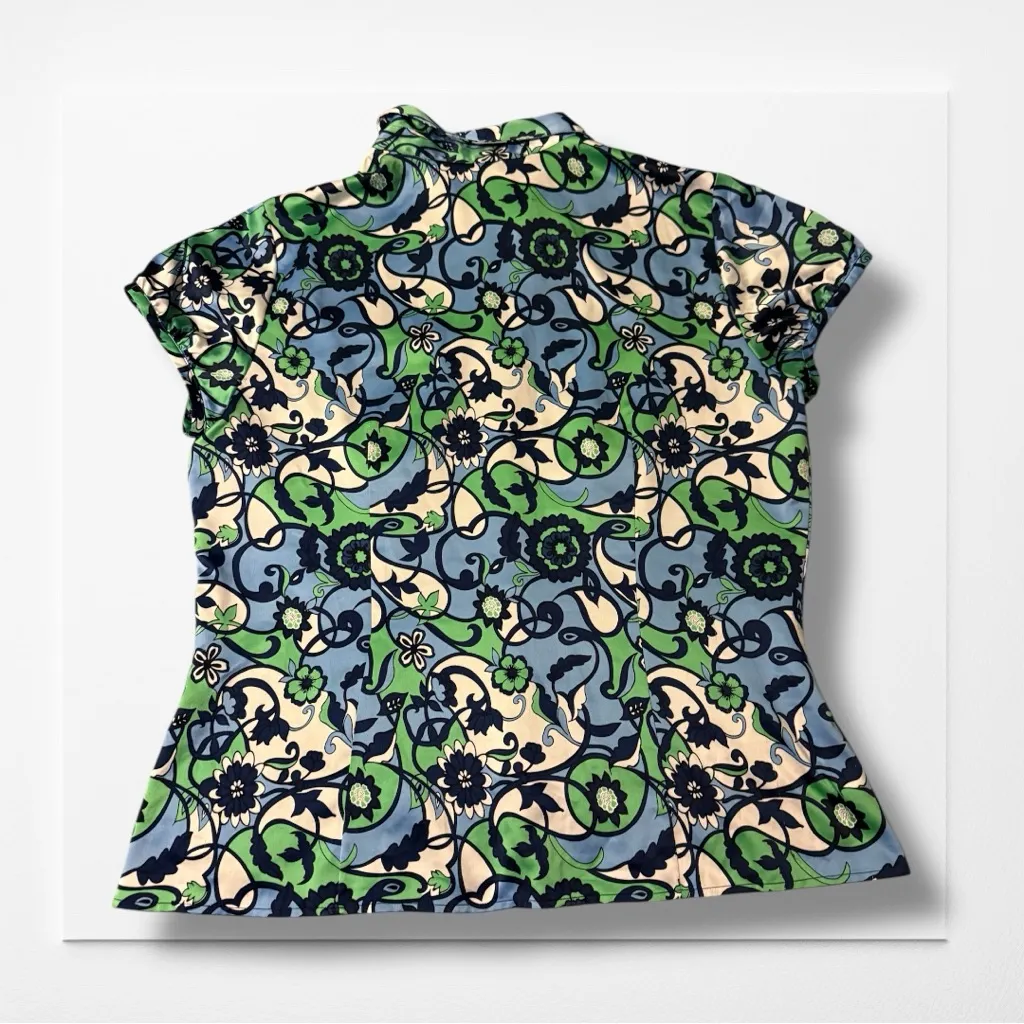 ANN TAYLOR Floral Patterned Button Up, Women's 16 - Image 2