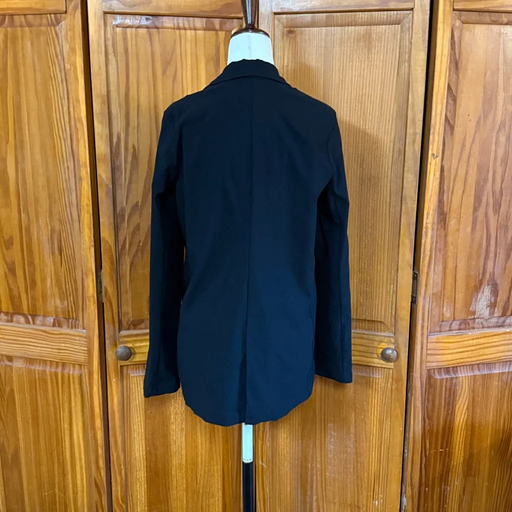 Franne Golde Single Button Blazer Black Size M - Image 5
