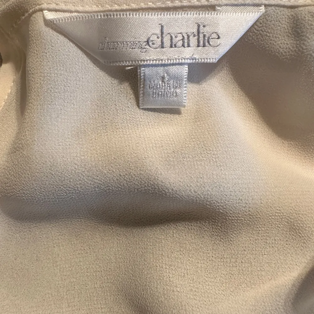 Black Sequin Button Front Tank Top by Charlotte Russe Size M - Image 7