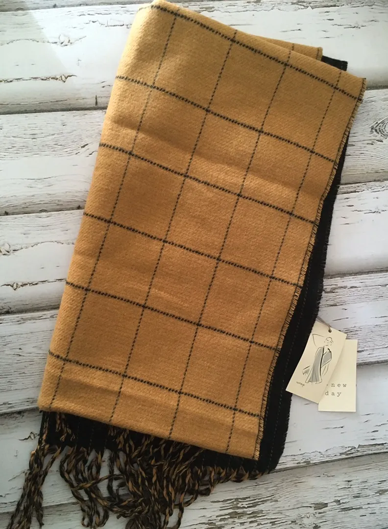 Wrap/Drape Scarf Tan - Image 2