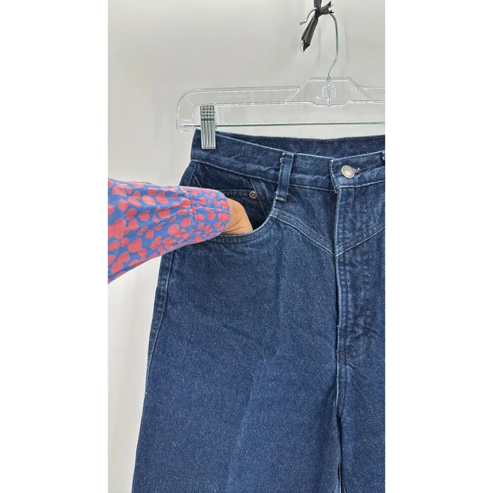 Vintage Rockies jeans dark wash high waisted jeans NFR rodeo western size 7/8 - Image 5