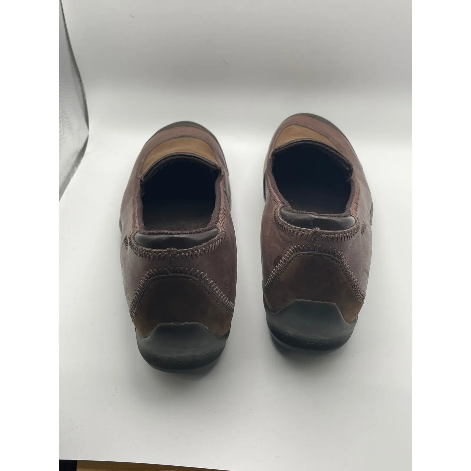 Merrell Plaza Spruce Chestnut Saddle Leather Loafer Comfort Casual Shoe Womens 9 - Image 3