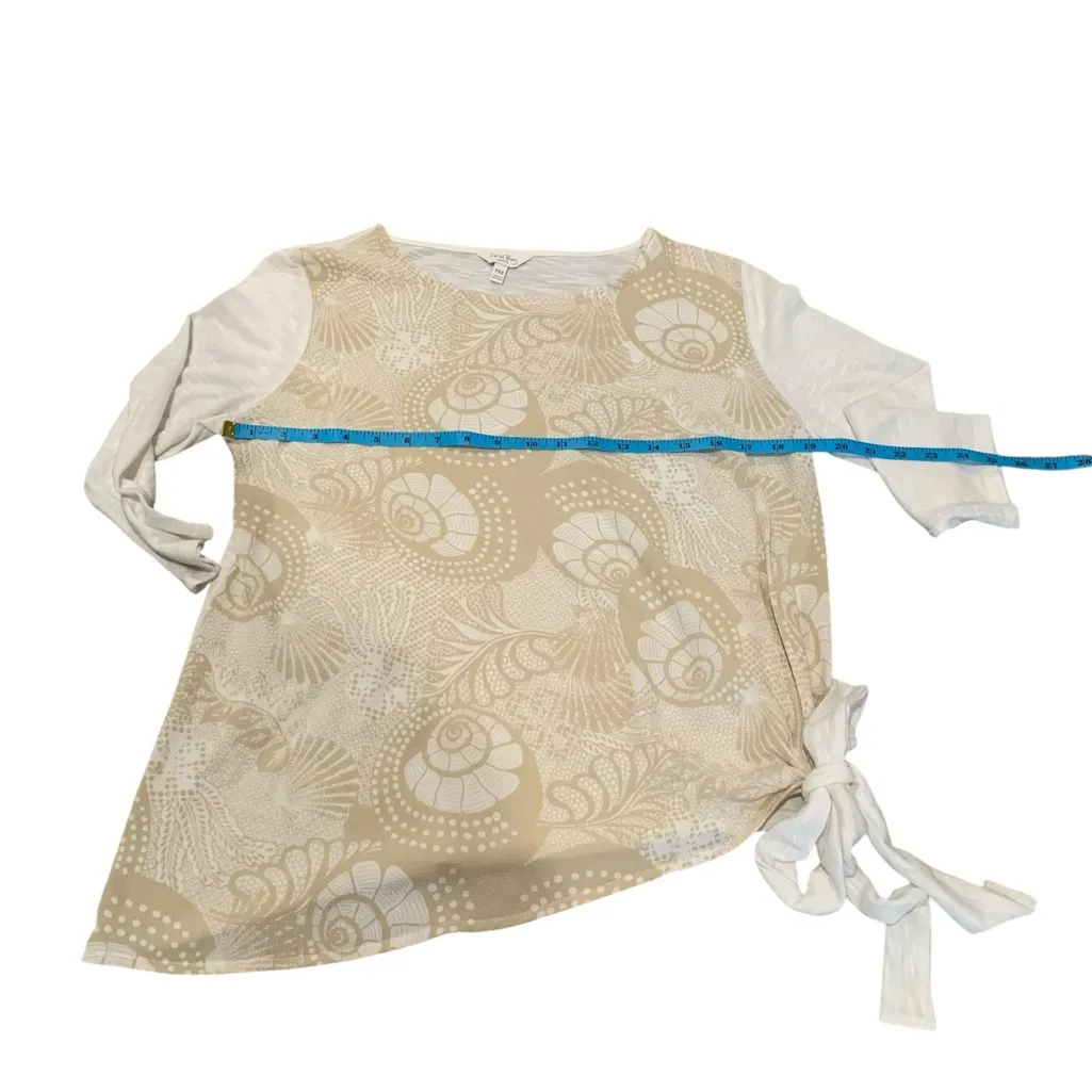 3/$15 CORAL BAY tie front blouse - Image 3