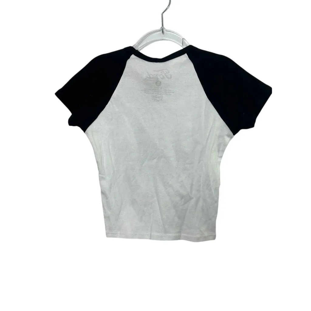 Tilly's Ford Bronco Cropped Black & White Raglan Graphic T - Image 5