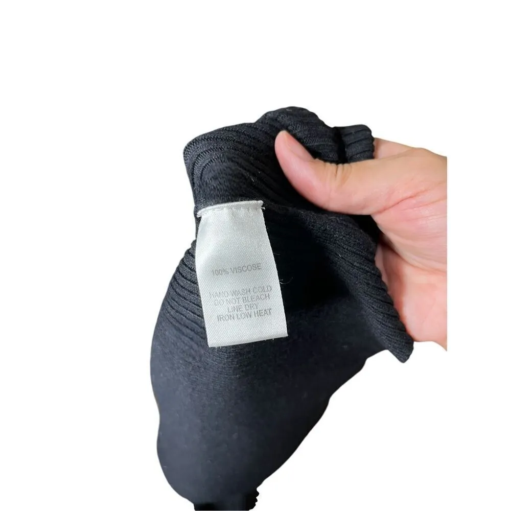 Lulus‎ Black Ribbed Sweater Midi Skirt Size XS - Image 6