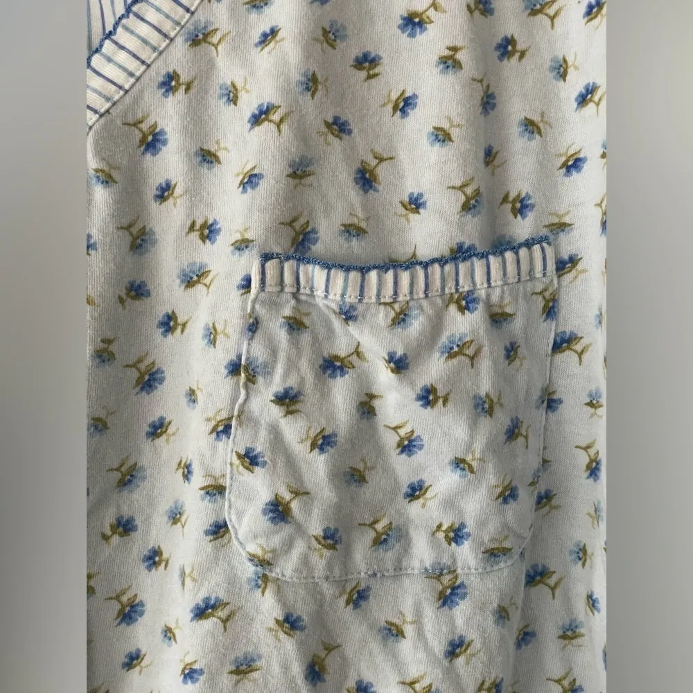 Carole Hochman Floral Print Pajama Sleep Set Size L Color Blue - Image 9