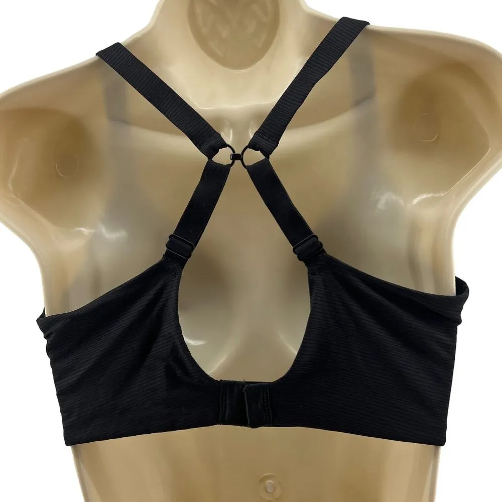 Hanes Ultimate Underwire Bra Low-Cut T-Shirt Black 36D - Image 6