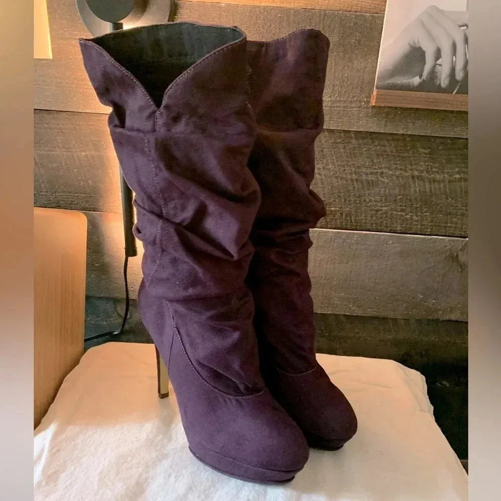 Michael Antonio  suede platform heel boots - Image 2