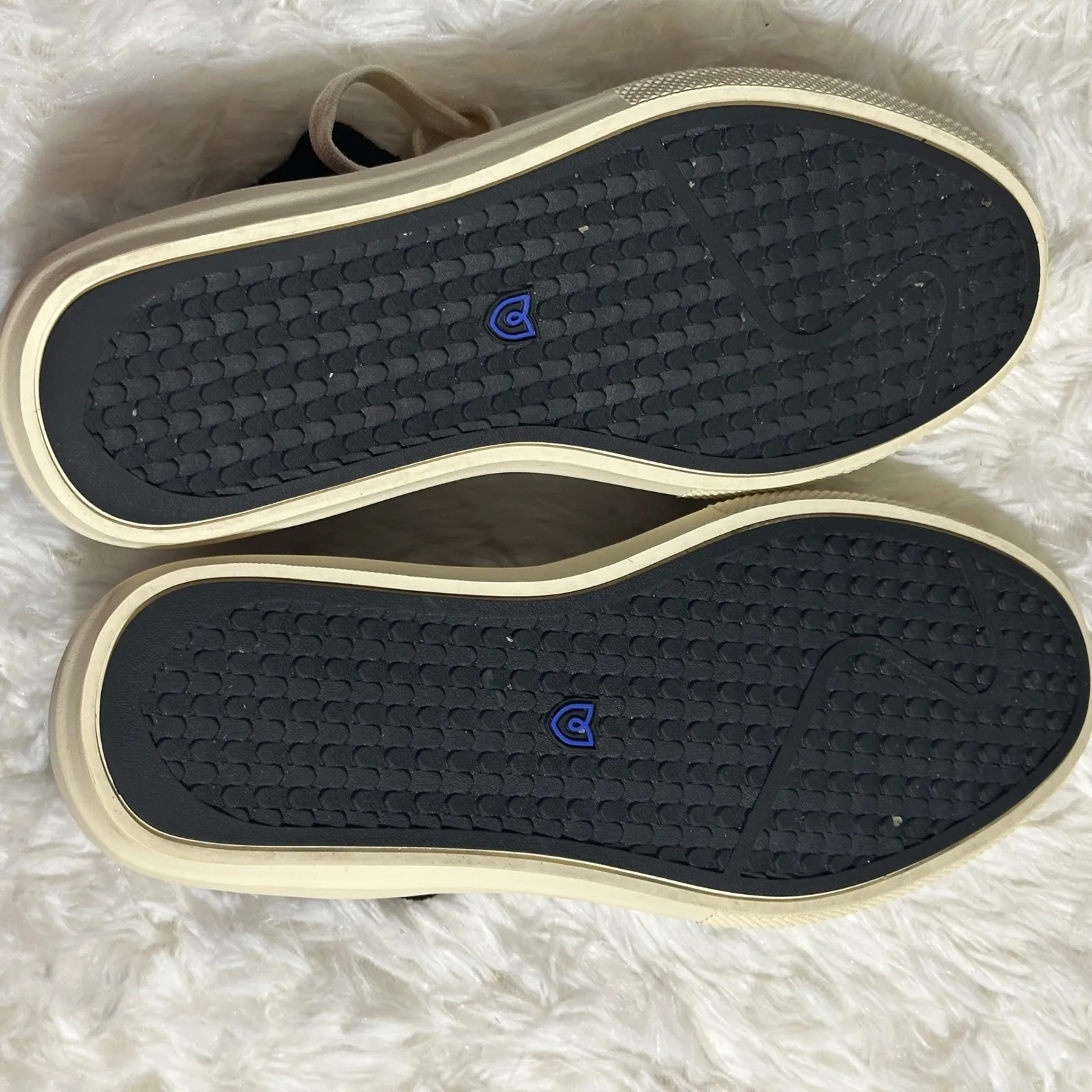 Rothy's 'The High Top Sneaker' in Black Size 7.5 Knit Fabric Lace Up Comfort - Image 6