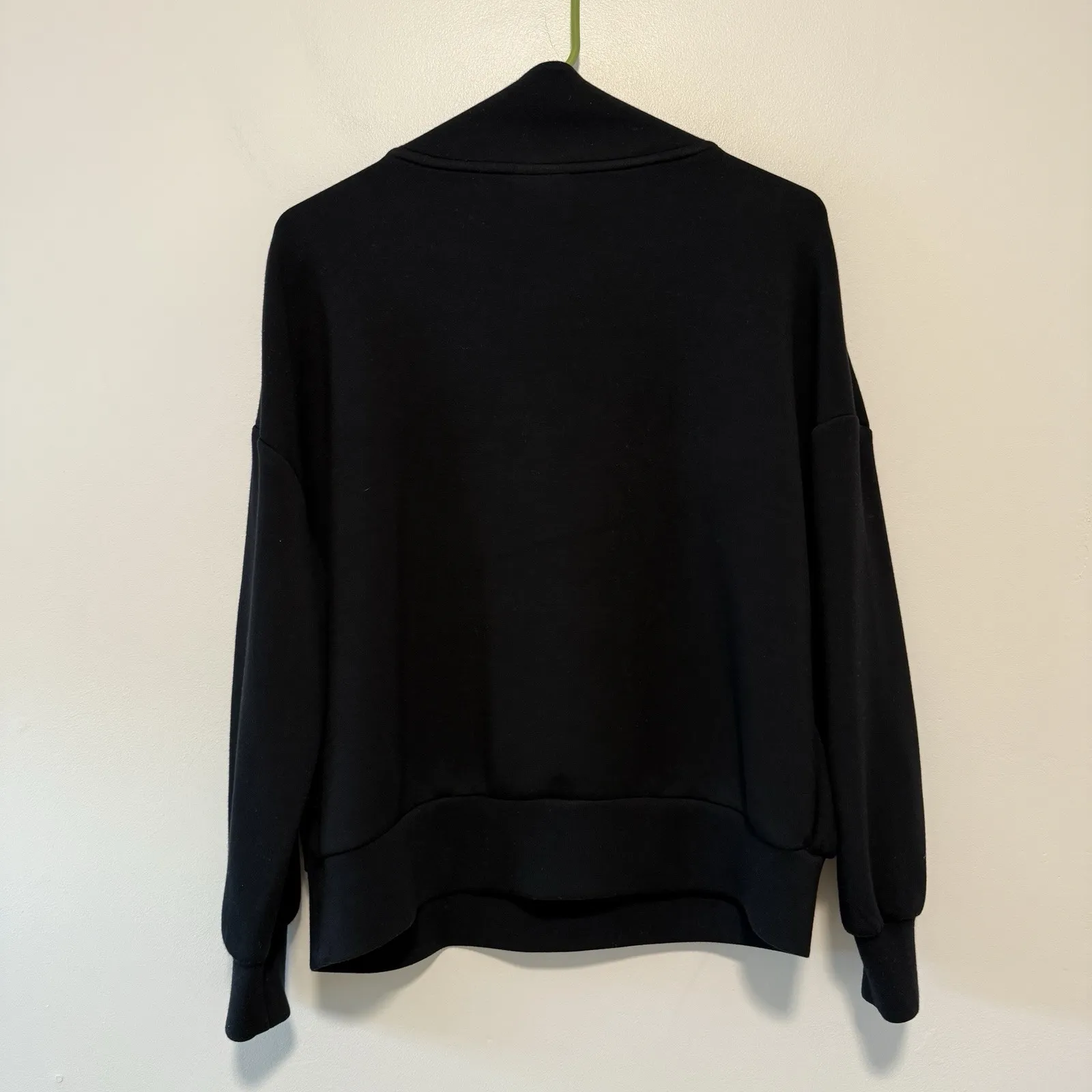 Varley Black Hawley Half-Zip Sweat Sweatshirt Size Small - Image 6