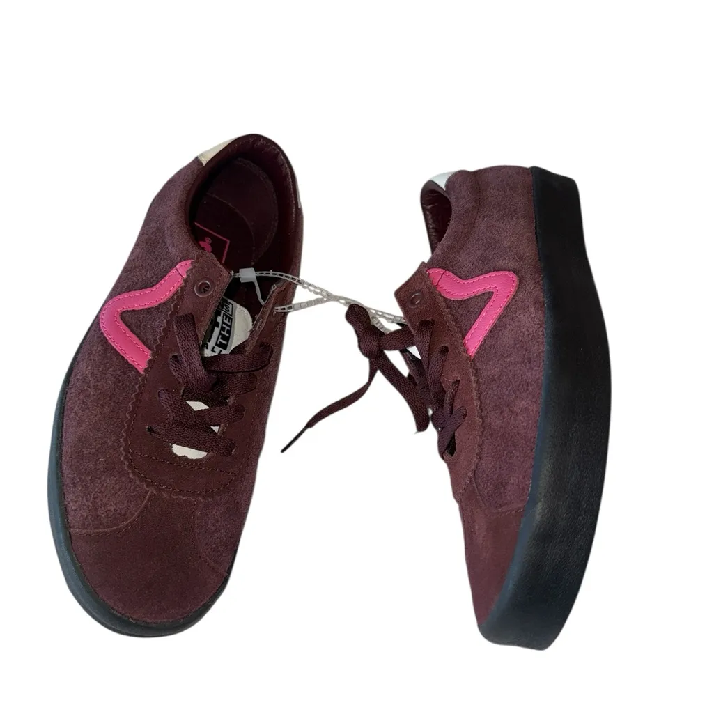 NEW Vans Off The Wall Sport Low Top Sneaker Pop Brown Pink Suede M 6.5 W 8 - Image 8
