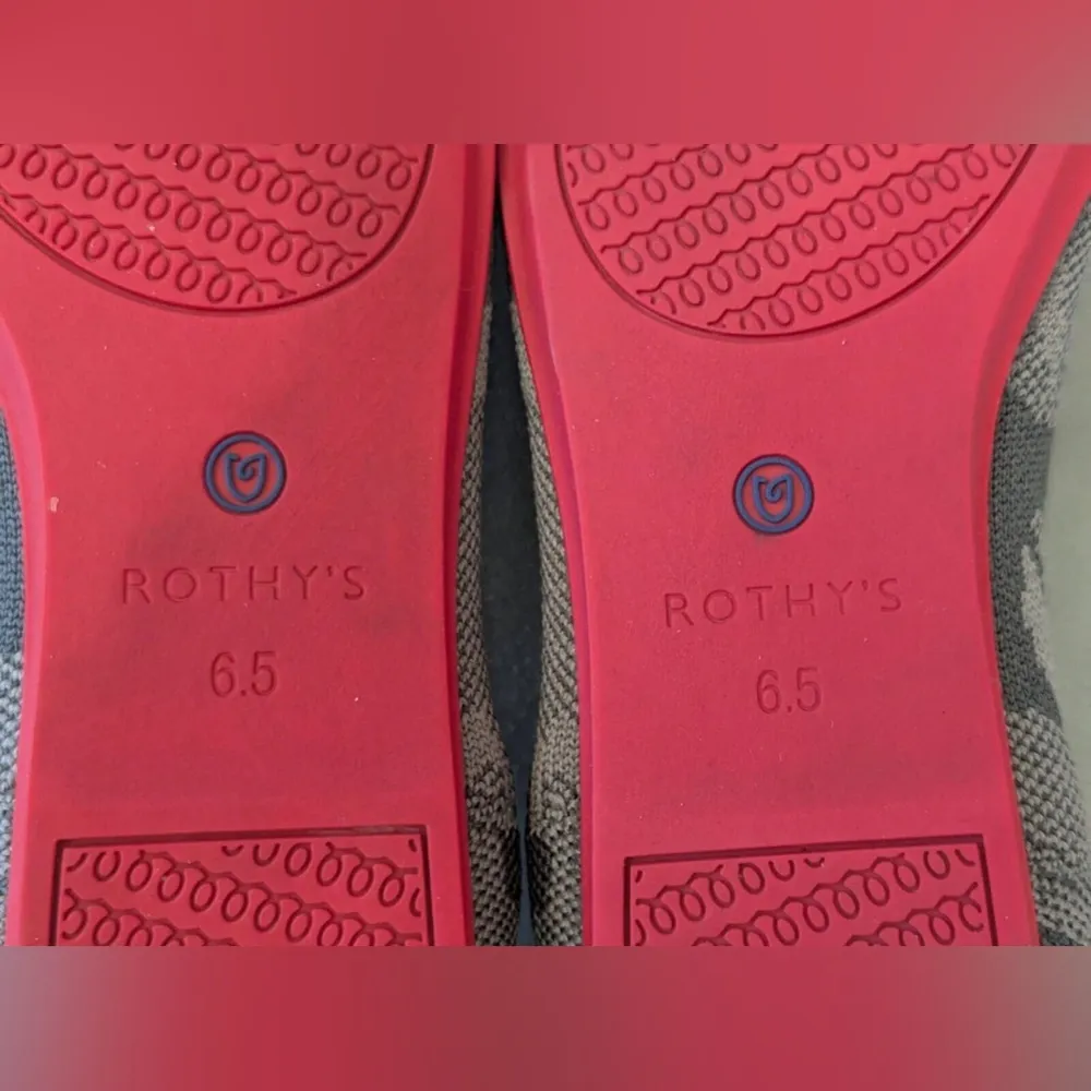 Rothy’s The Loafer Round Toe Flats Gray Botanicamo Camo Slip-on Shoes Sz 6.5 - Image 9