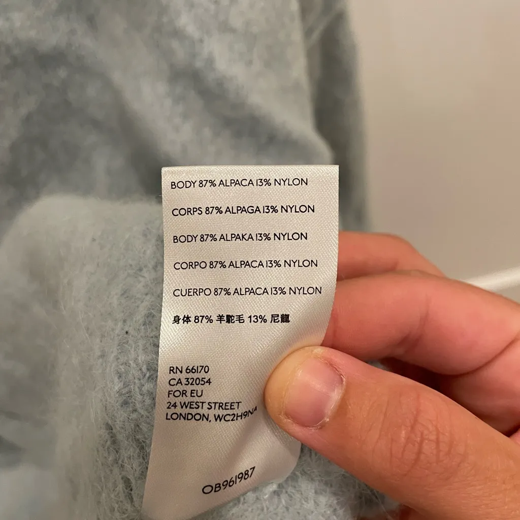 Free People Light Blue Sweater - Image 5