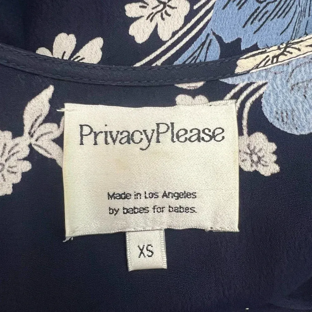 Privacy Please Plaza Floral Wrap Maxi Dress Athena Blue Size‎ US XS - Image 13