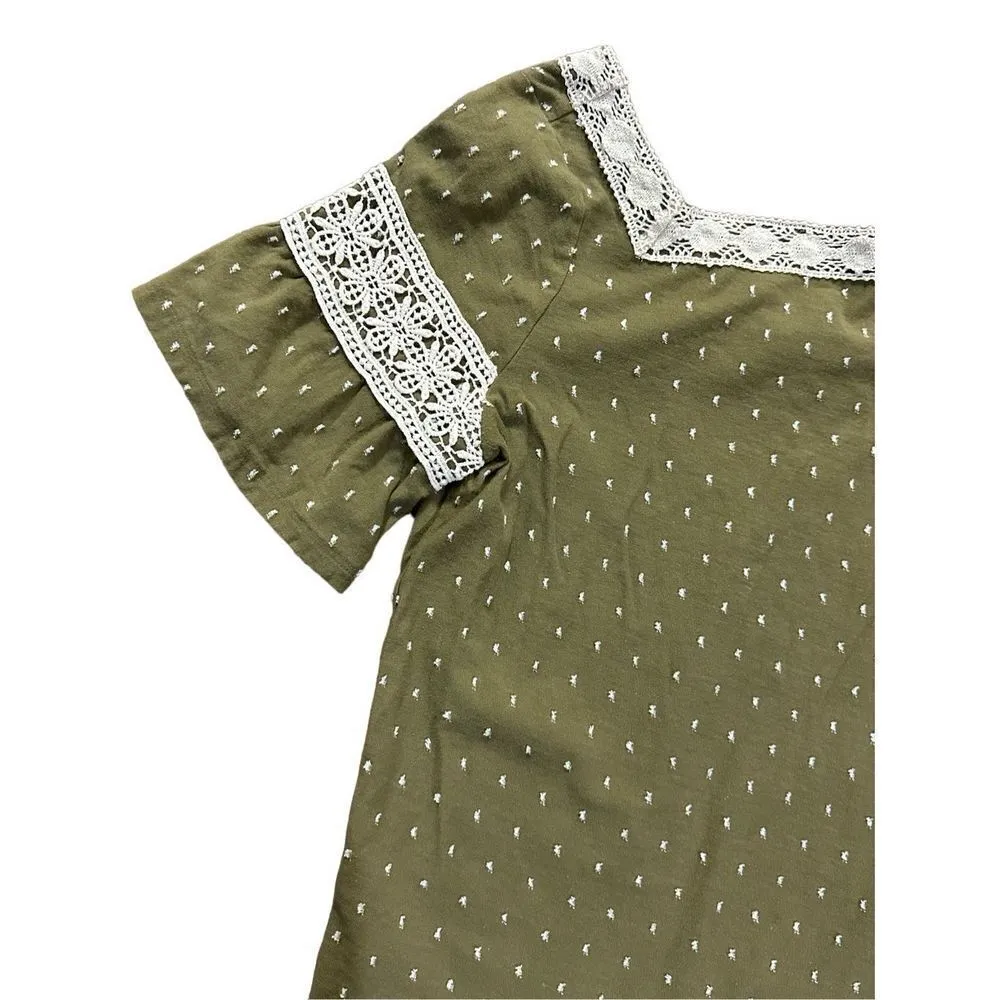 Maeve Venezia Textured Lace Top Sz XS - Image 9