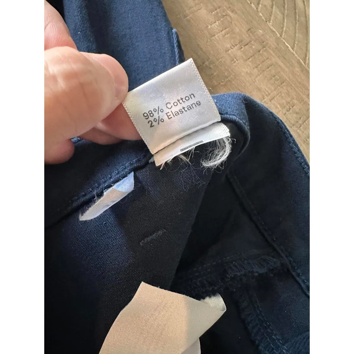 Reformation Jane Wide Leg High Rise Denim Pants Navy Blue Wash Women’s size 31 - Image 9