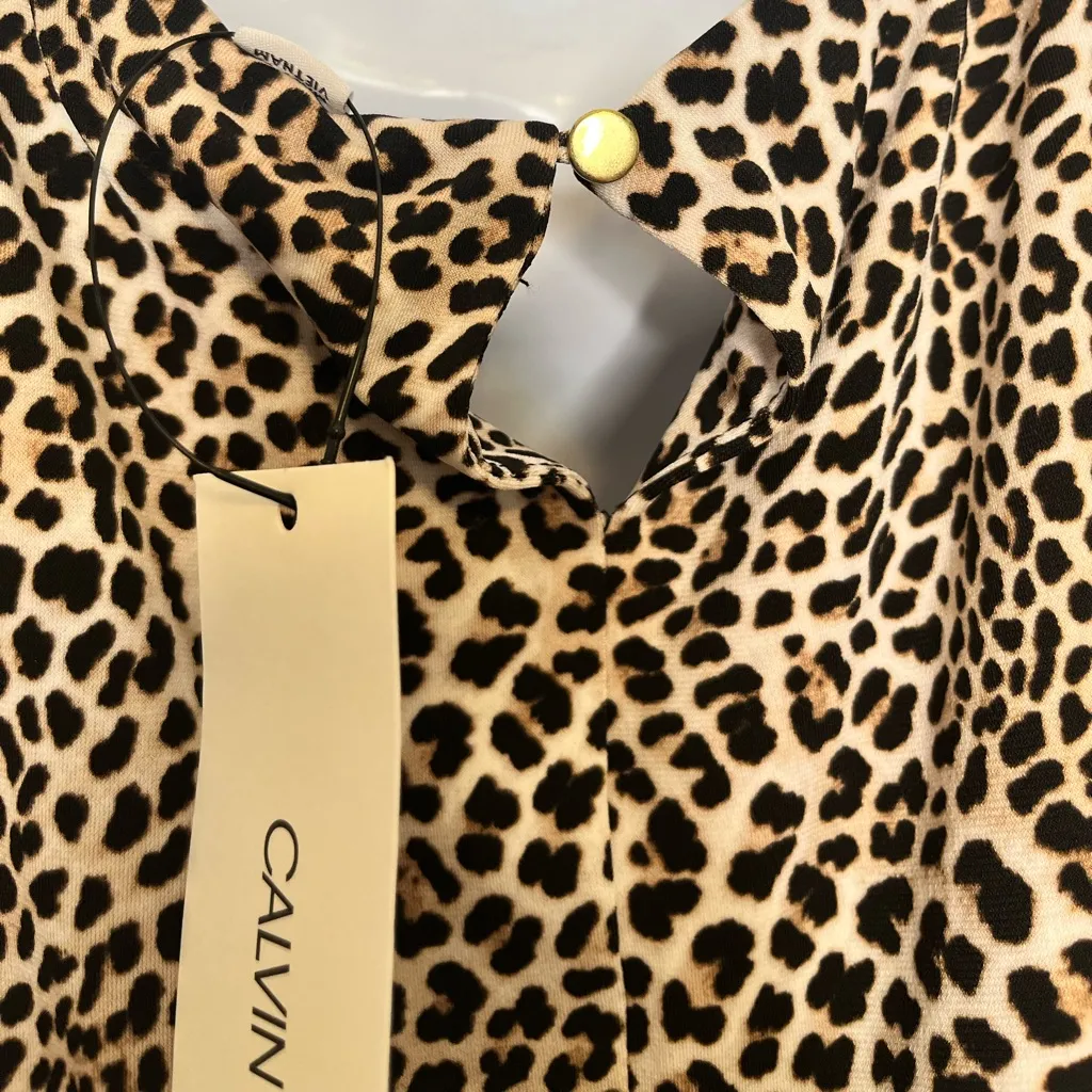 NWT CK leopard print sleeveless top - Image 7