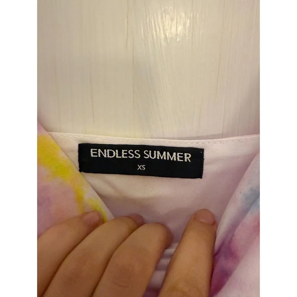Revolve RESA Endless Summer Cotton Candy Tie Dye Teenie Mini Dress - Image 4