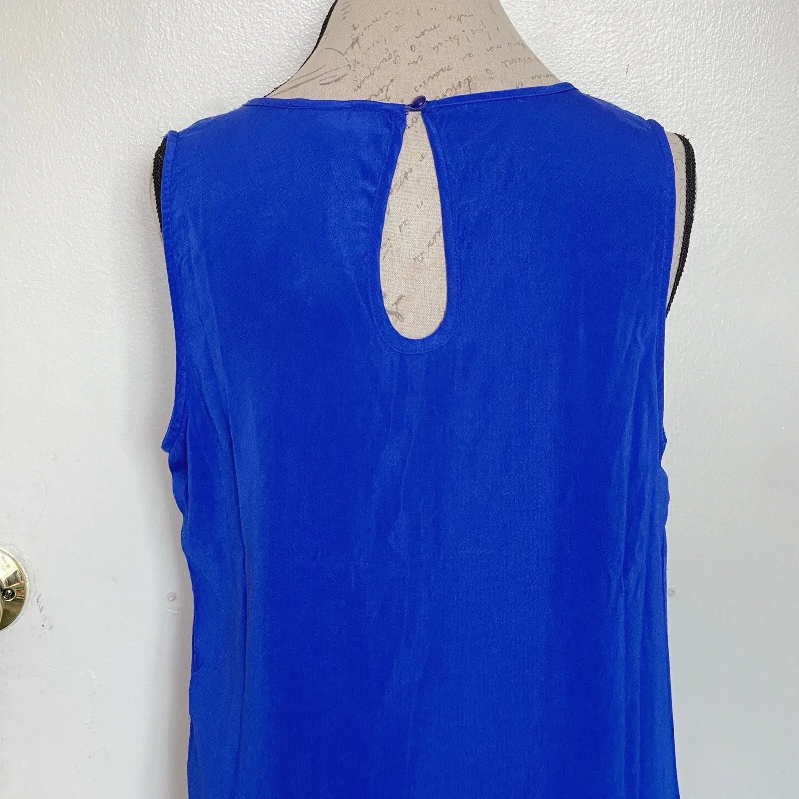 West 36th Womens Dress Sz Medium Boho Bohemian Tribal Vibrant Colorful Festival Blue - Image 8