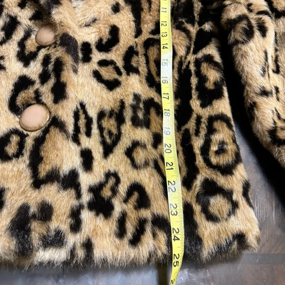 Vintage Made in the U.S.A. Animal Print Faux Fur Jacket! Black Size undefined - Image 7