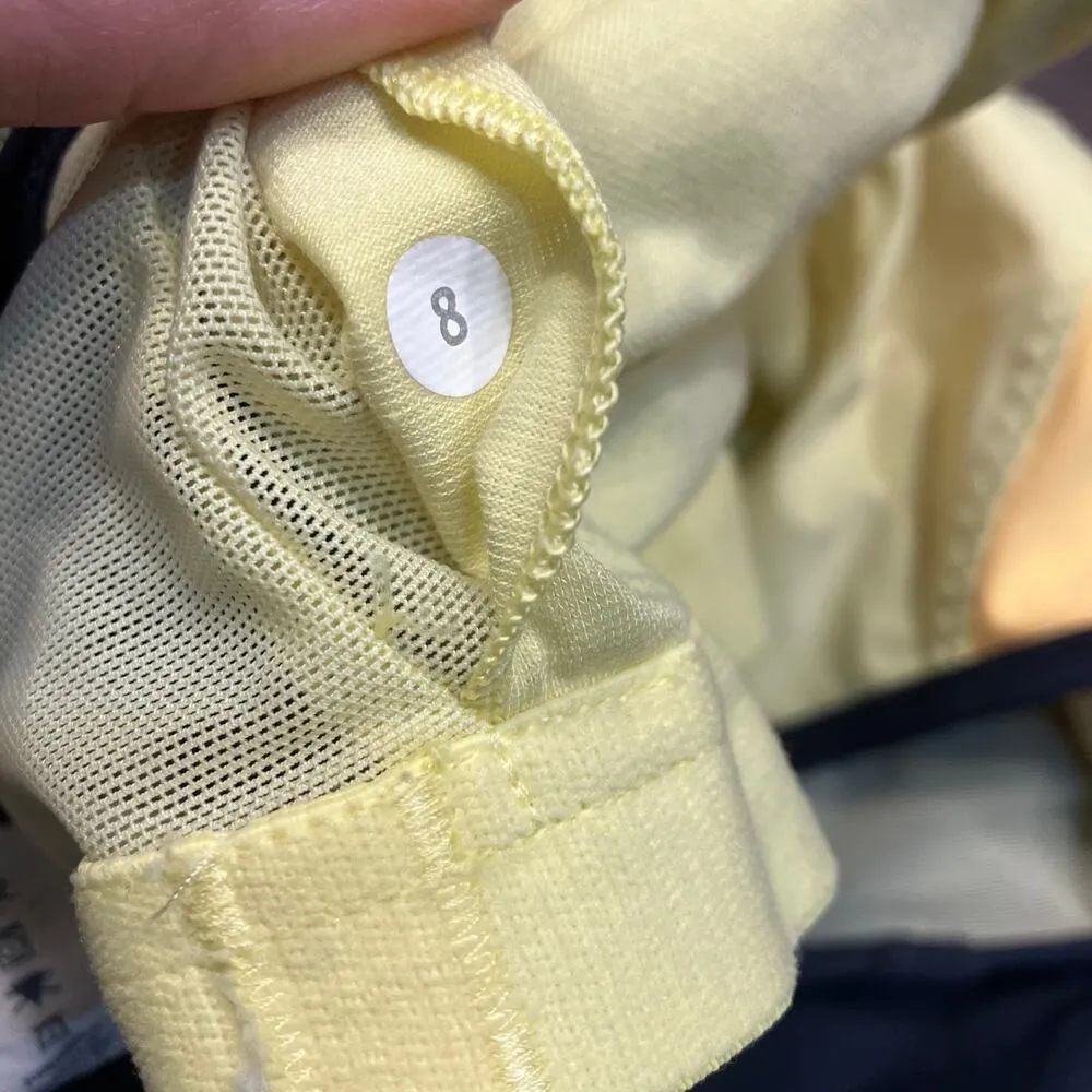 Lululemon Cardio Kick Tank Top Women 8 Built In Bra Yellow Inkwell W1B95S Active - Image 11