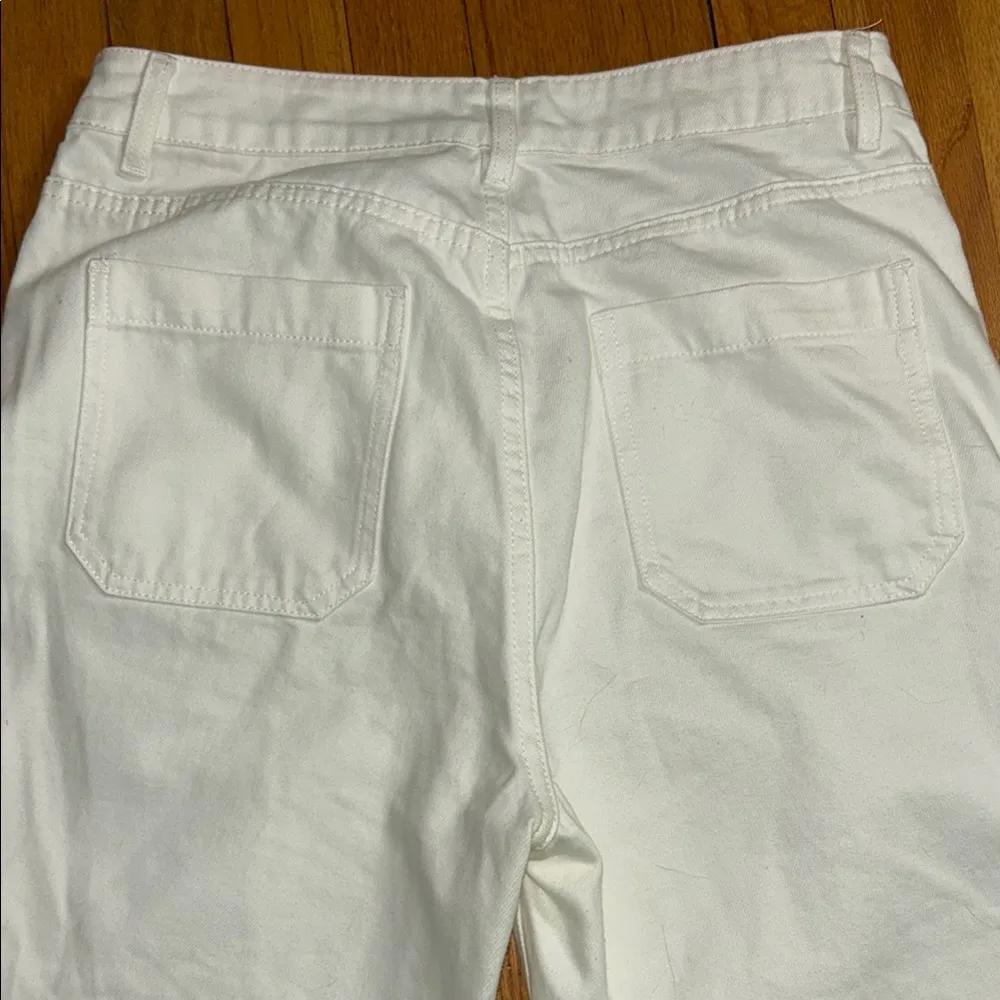 Glassons White Straight Leg Jeans High-Rise - Image 9