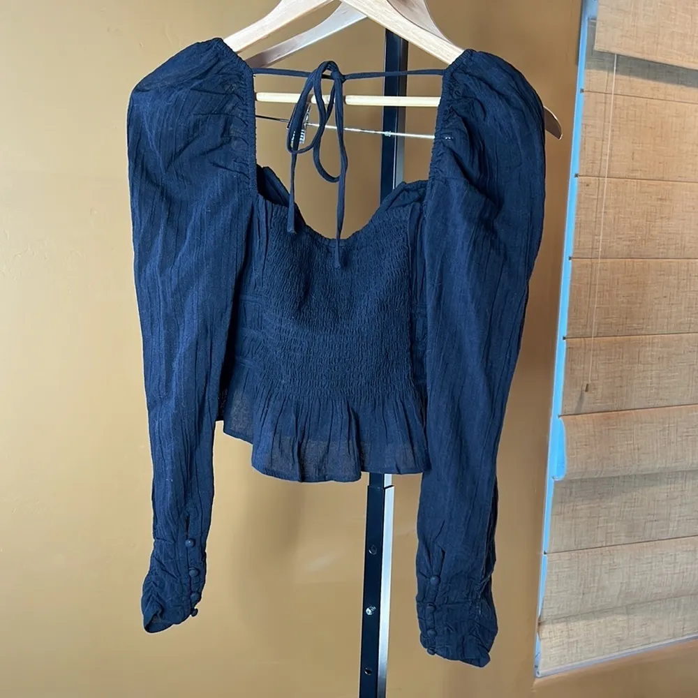 NWT Free People Black Chloe Top Size Small - Image 14