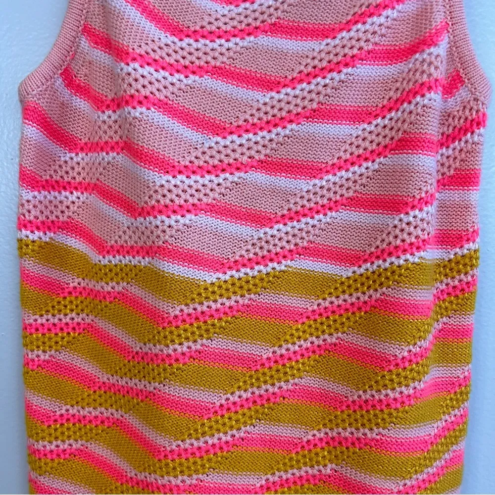 NWT  Anthropologie Sunrise Crochet Knit Tank Pink Size XS - Image 9