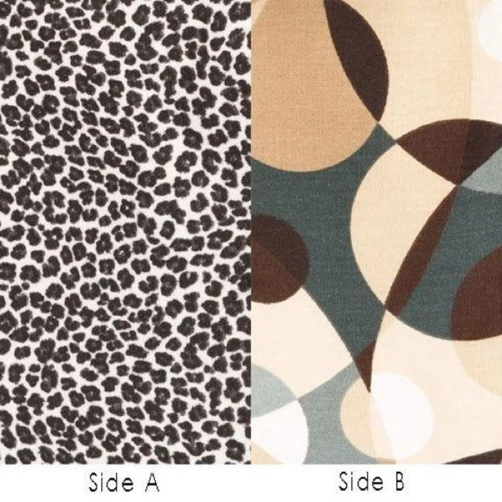 Luvali Dark Brown Bag with Kaleidoscope/Jungle Cover - Image 3