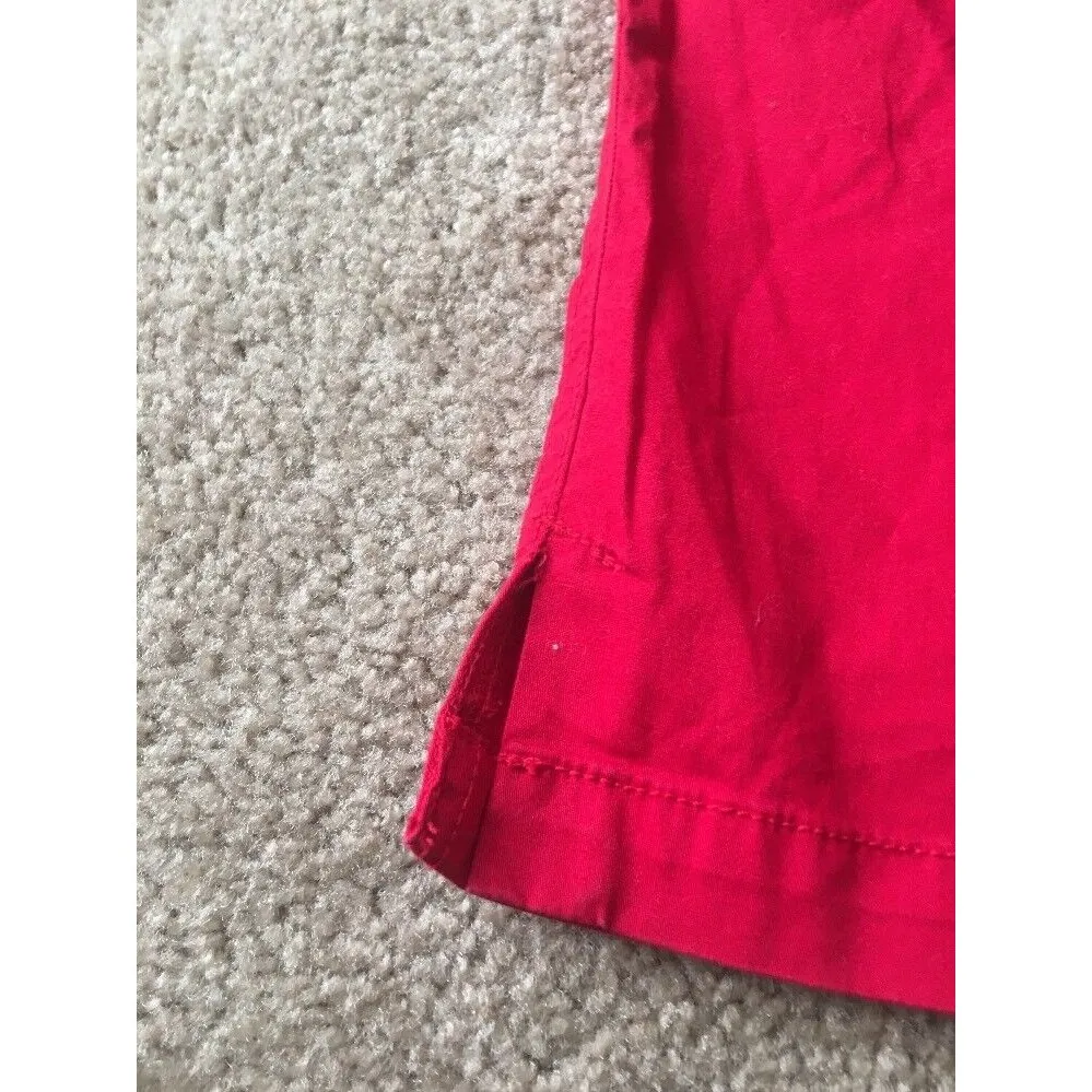 Kim Rogers Women's Casual Capri Crop Pants Bottoms Size 10 Red - Image 2